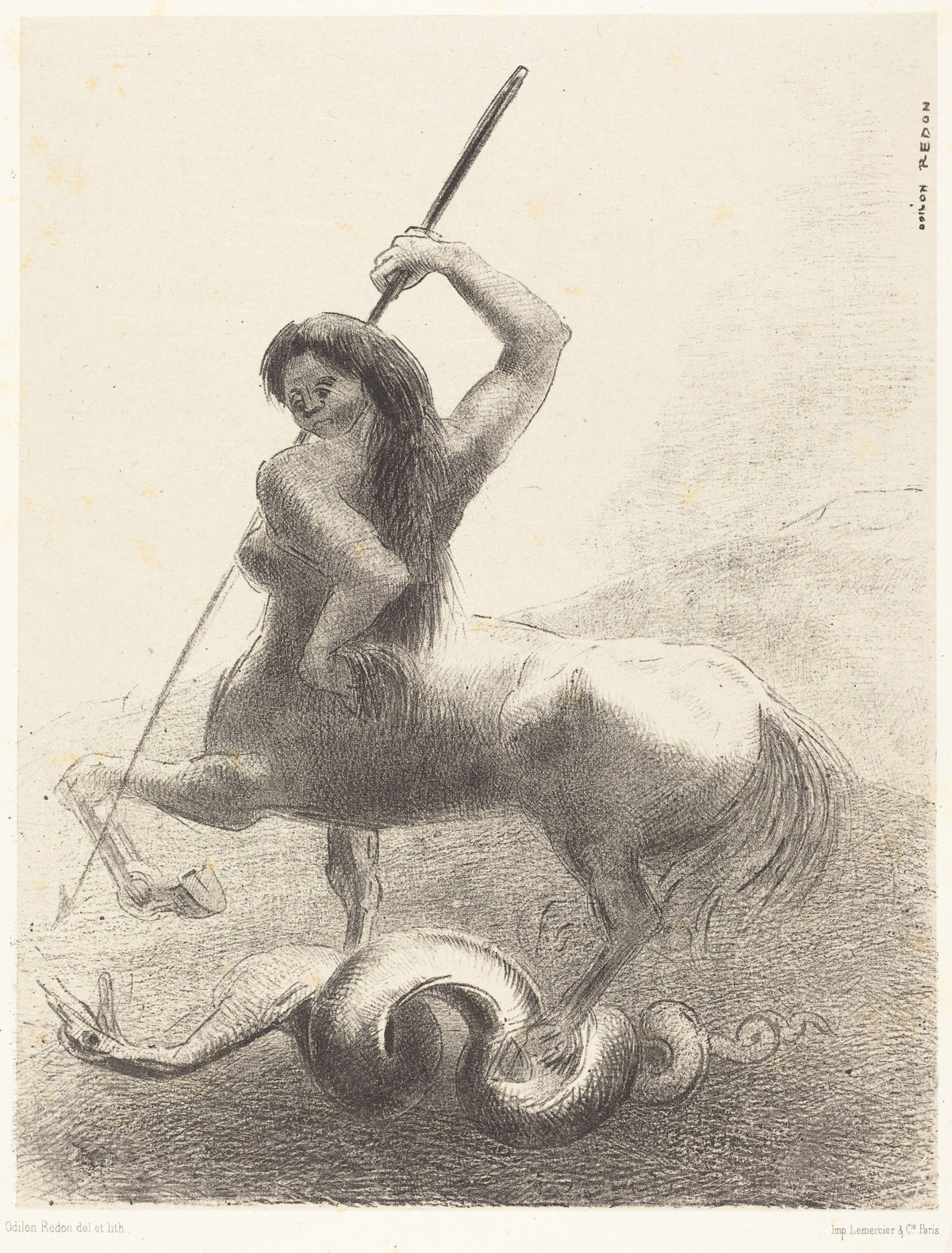 Odilon Redon — The Origins: There Were Struggles and Vain Victories | Symbolist Art Print
