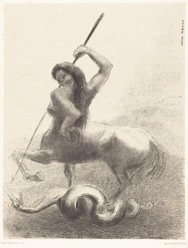 Odilon Redon — The Origins: There Were Struggles and Vain Victories | Symbolist Art Print