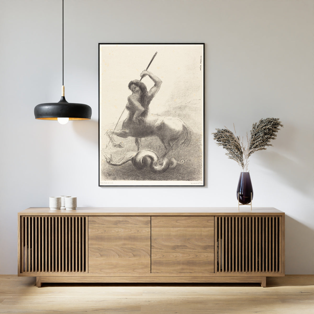 Odilon Redon — The Origins: There Were Struggles and Vain Victories | Symbolist Art Print