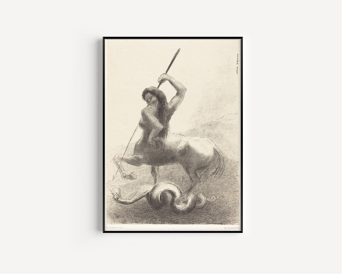 Odilon Redon — The Origins: There Were Struggles and Vain Victories | Symbolist Art Print
