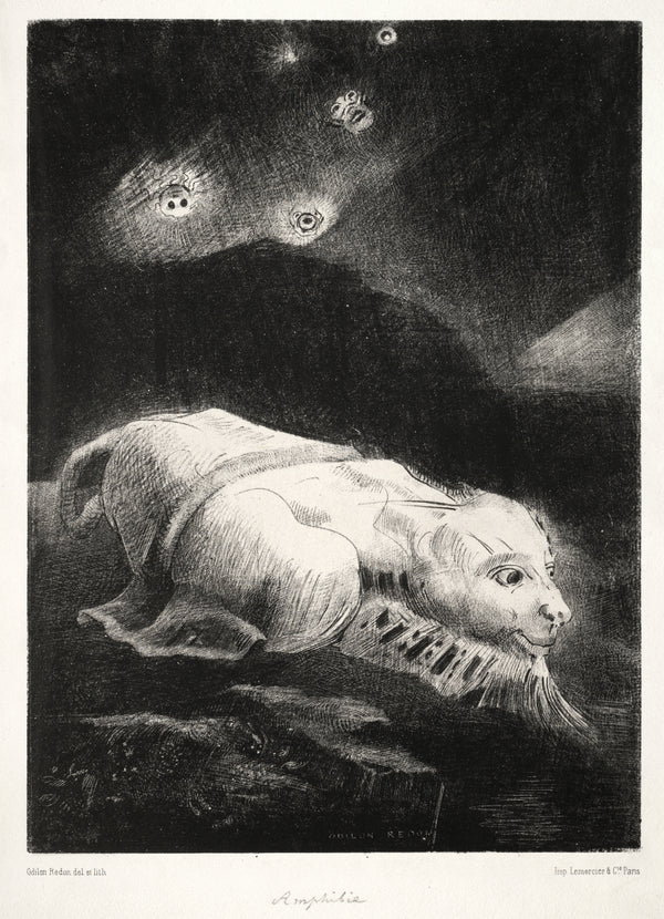 Odilon Redon — The Origins: When Life Was Awakening in the Depths of Obscure Matter | Symbolist Art Print