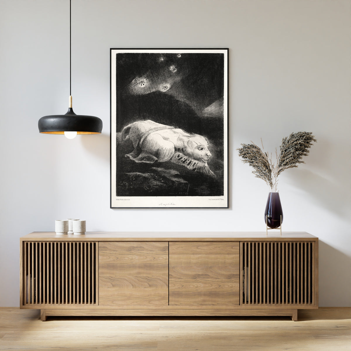 Odilon Redon — The Origins: When Life Was Awakening in the Depths of Obscure Matter | Symbolist Art Print