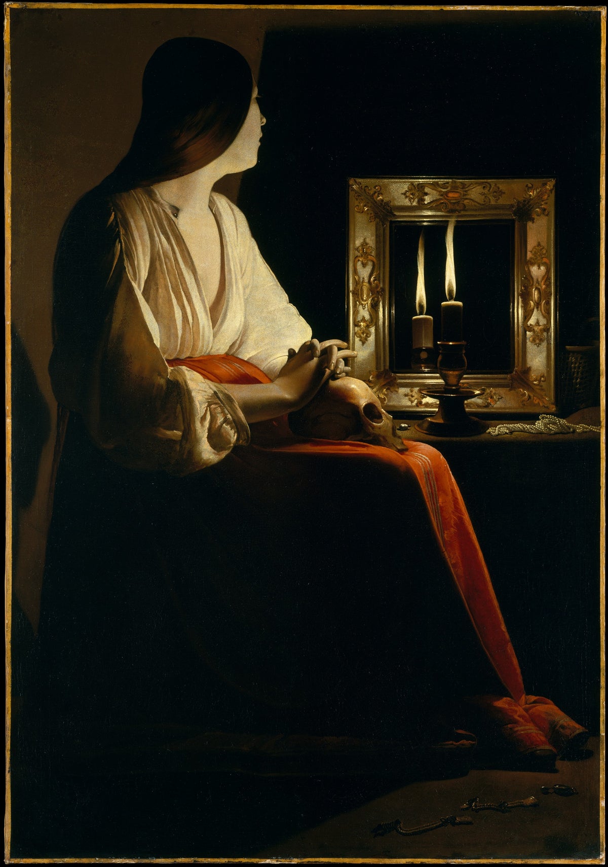 Georges de La Tour — The Penitent Magdalene | Fine Art Print