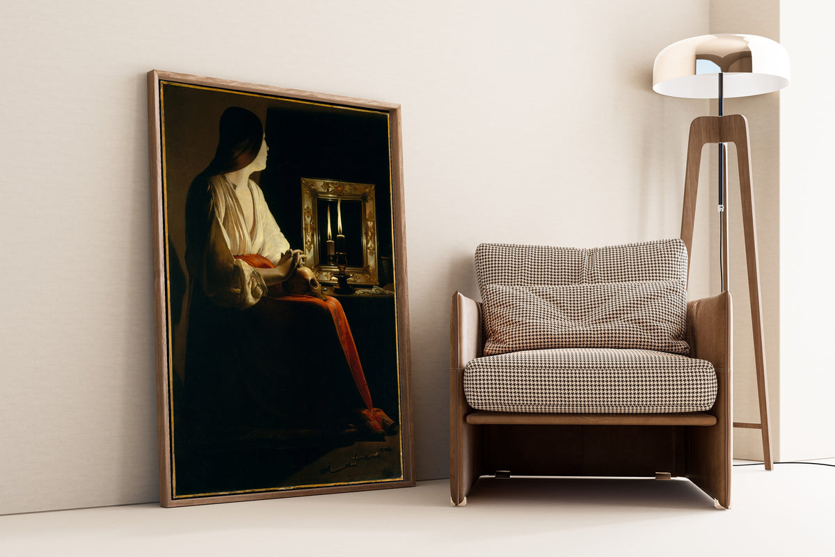 Georges de La Tour — The Penitent Magdalene | Fine Art Print