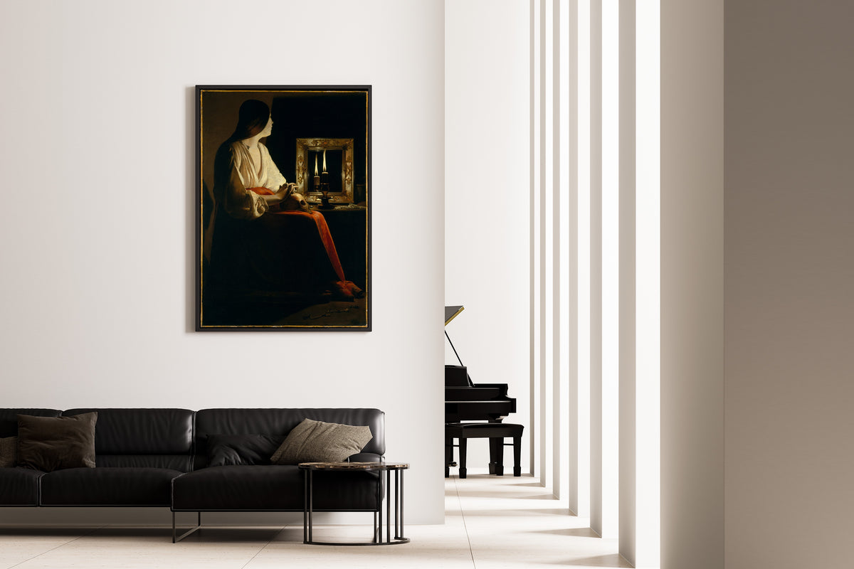 Georges de La Tour — The Penitent Magdalene | Fine Art Print