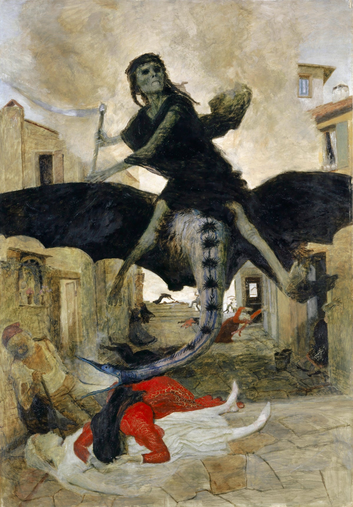 Arnold Böcklin — The Plague | Symbolist Art Print