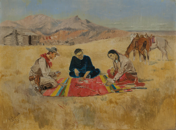 Charles M. Russell — The Poker Game | Western Art Print