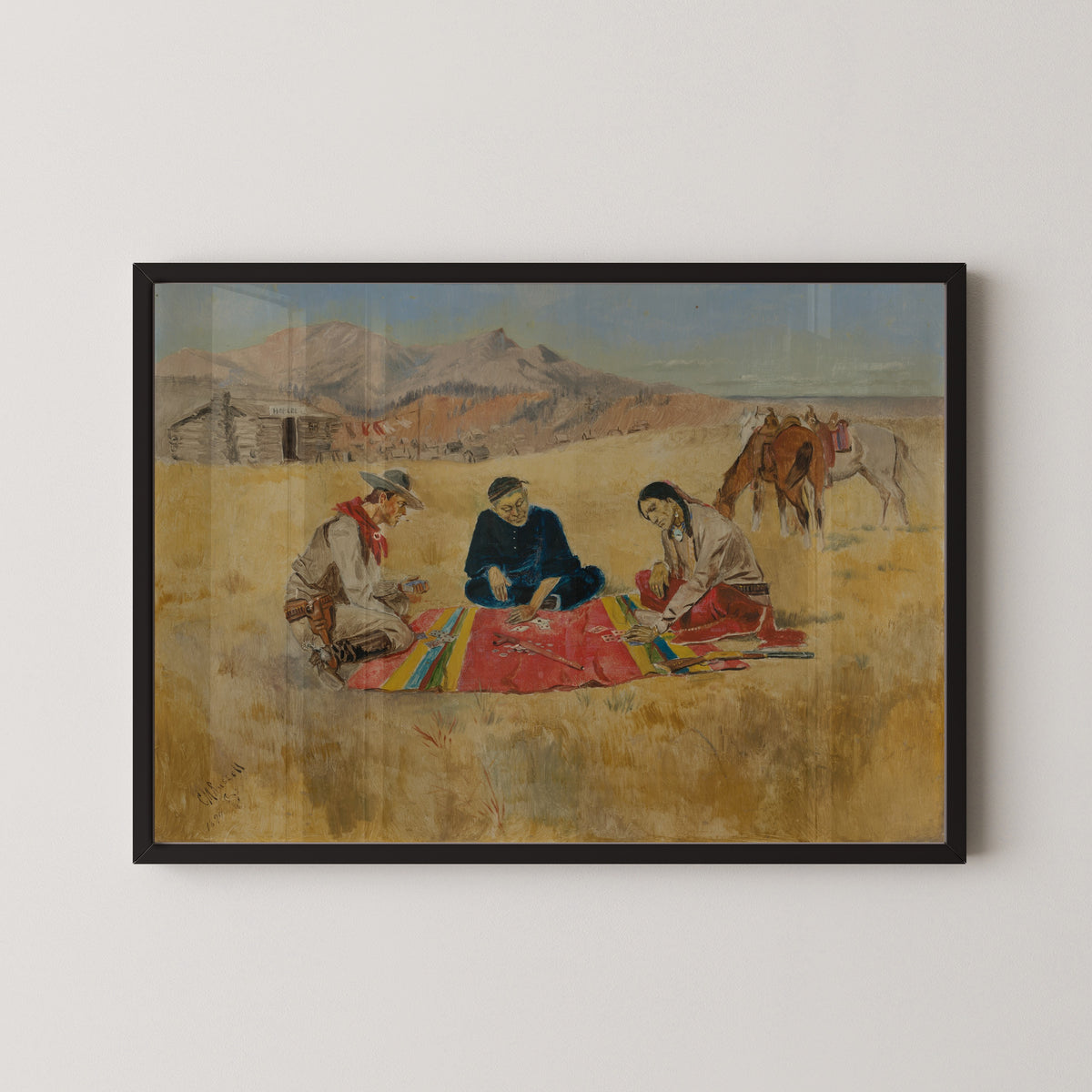 Charles M. Russell — The Poker Game | Western Art Print