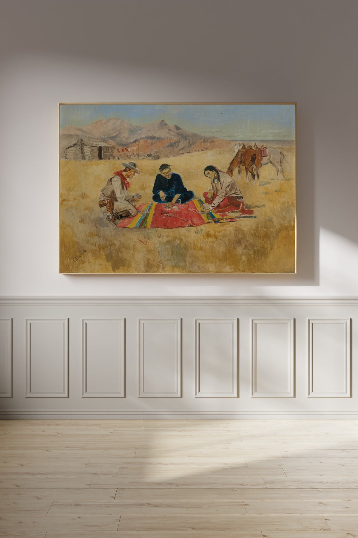 Charles M. Russell — The Poker Game | Western Art Print