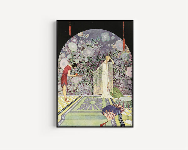 Virginia Frances Sterrett — The Pomegranate Seeds: ‘I shall not touch it, I assure you,’ said she | Fairy Tale Illustration Print