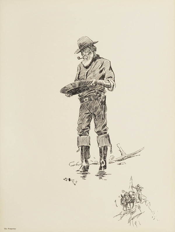 Charles M. Russell — The Prospector | Western Illustration Print