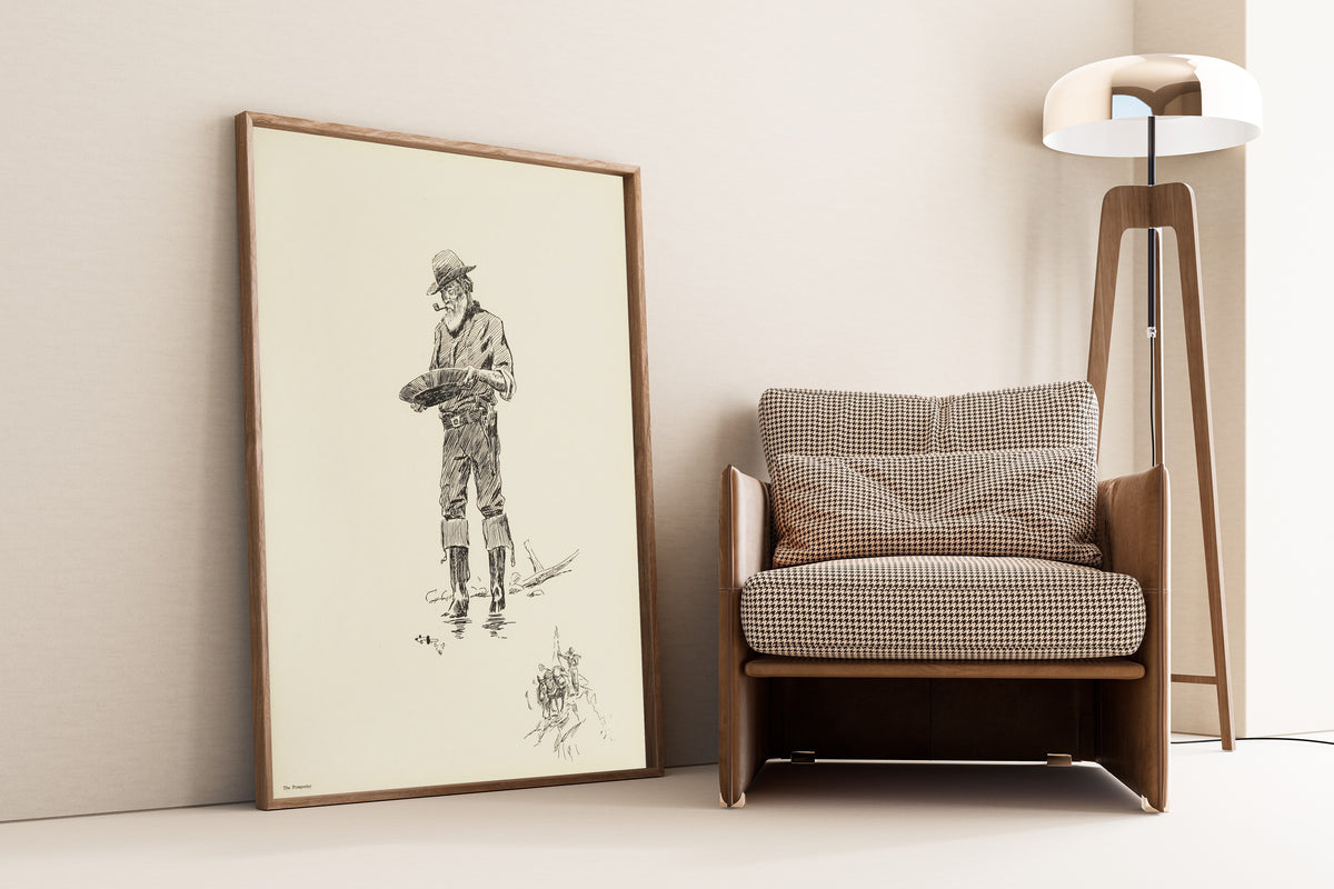 Charles M. Russell — The Prospector | Western Illustration Print