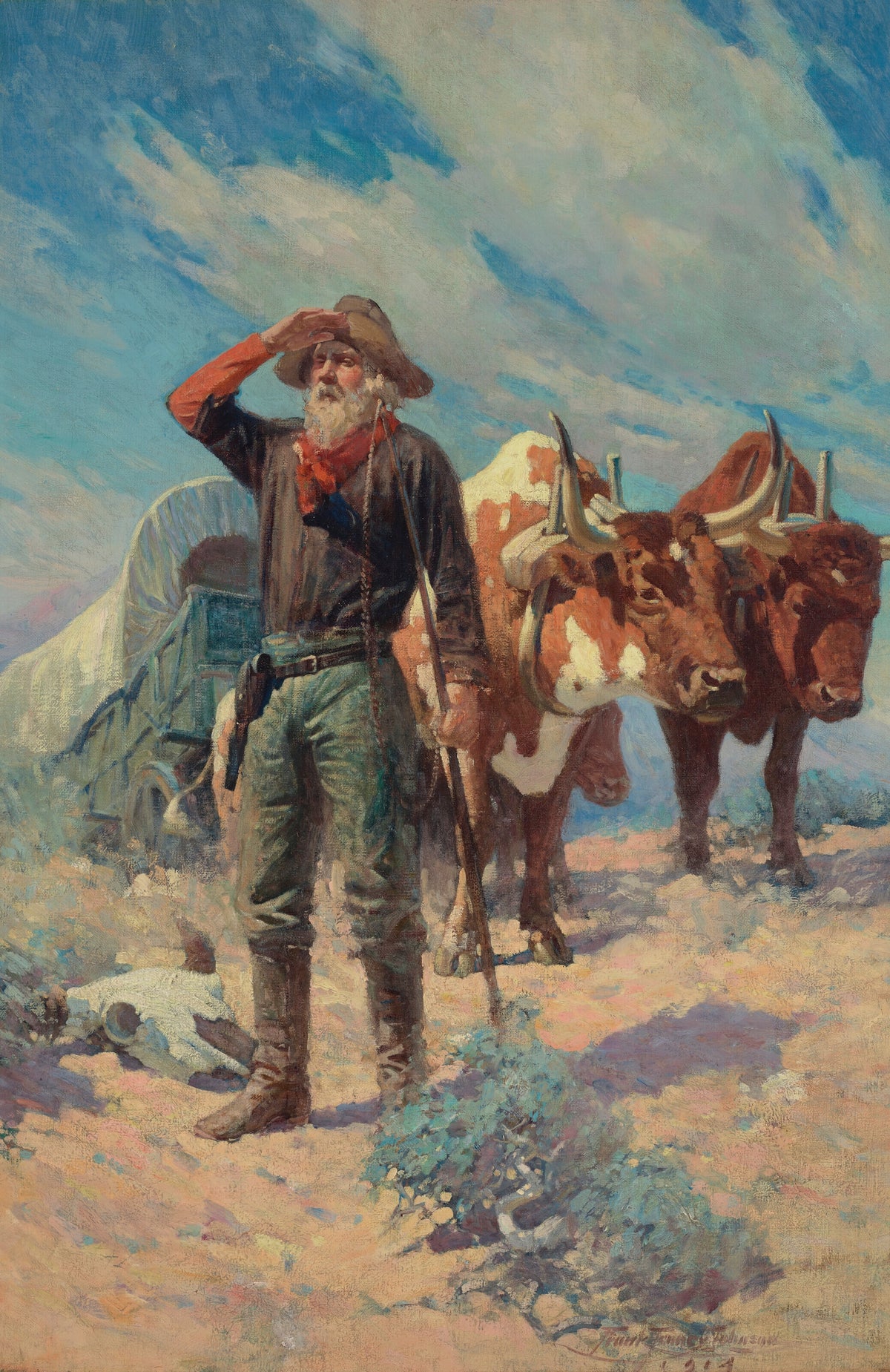 Frank Tenney Johnson — The Prospector | Western Art Print