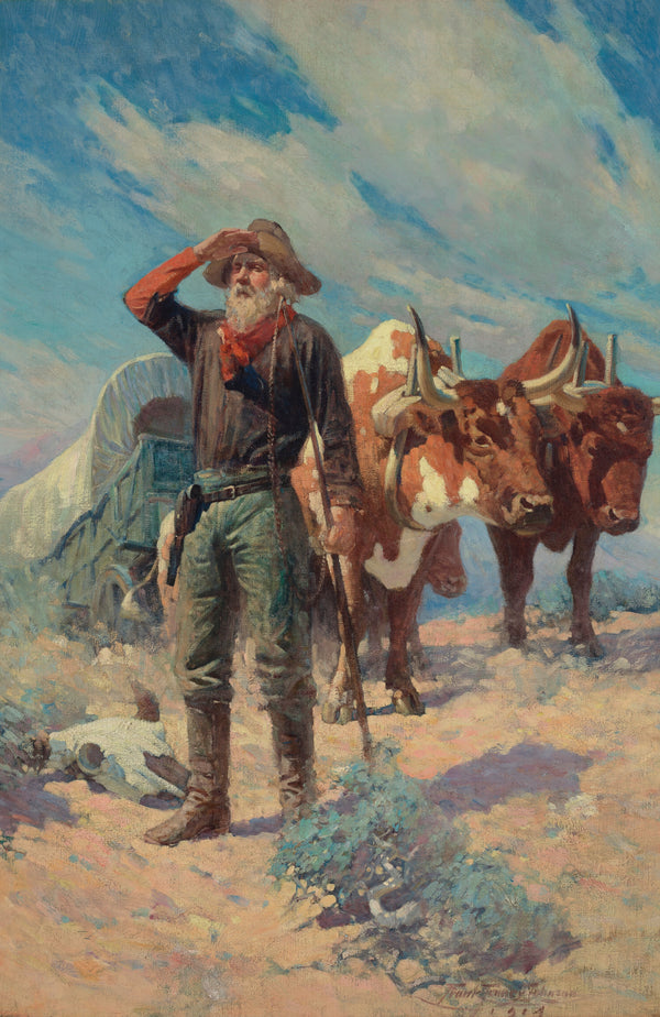 Frank Tenney Johnson — The Prospector | Western Art Print