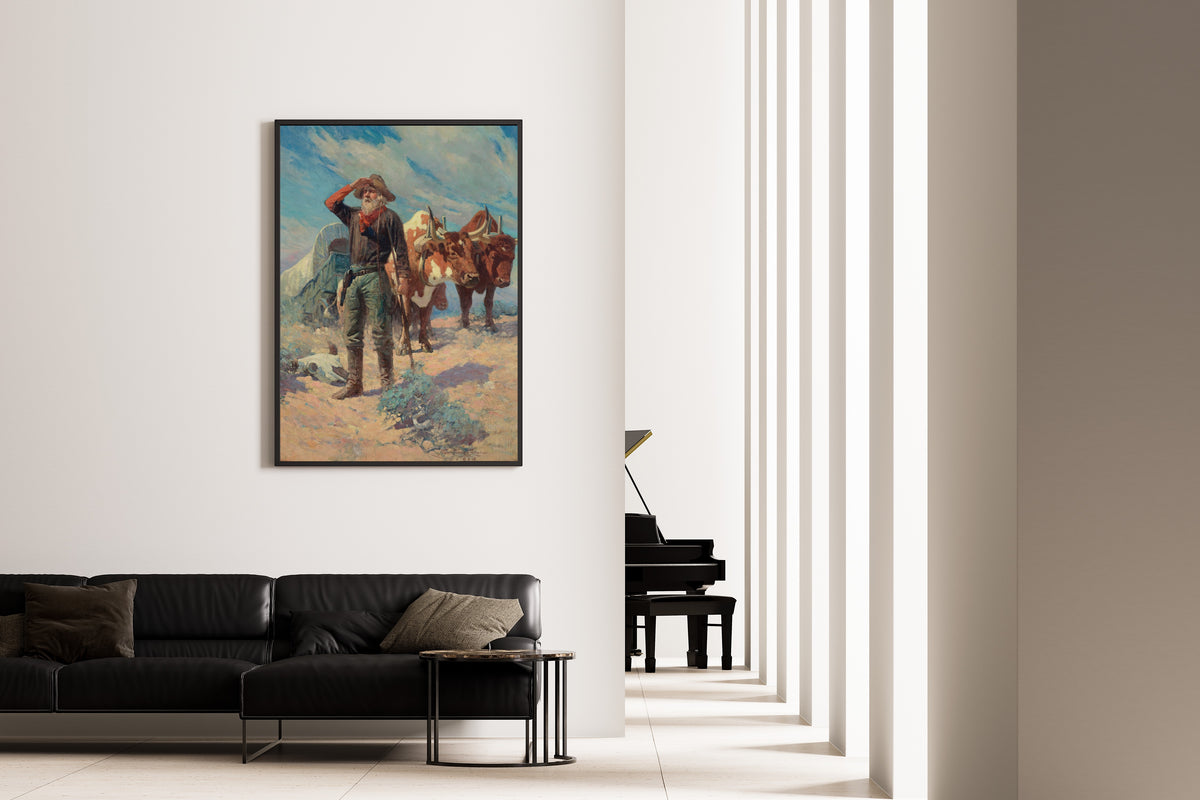 Frank Tenney Johnson — The Prospector | Western Art Print