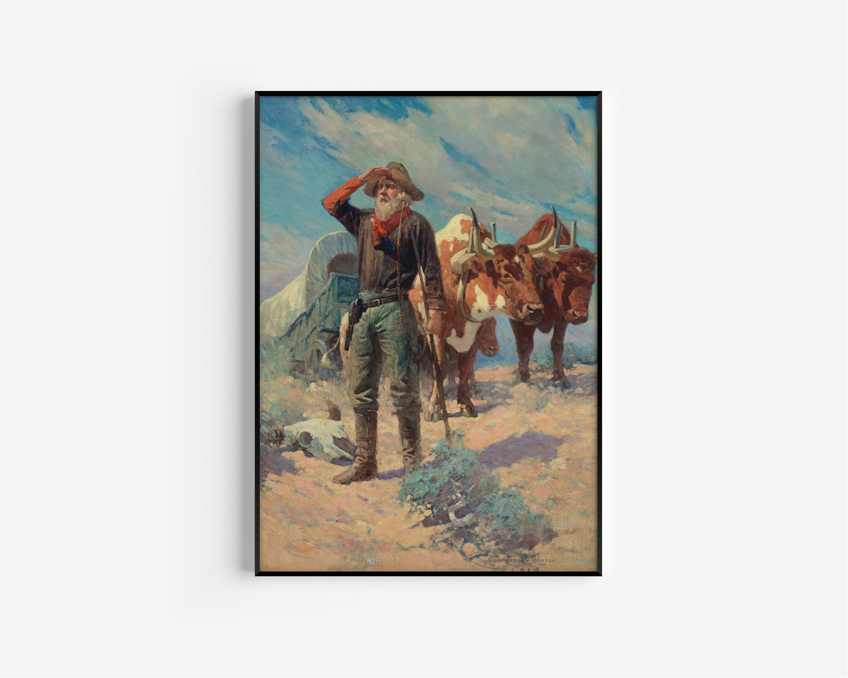 Frank Tenney Johnson — The Prospector | Western Art Print