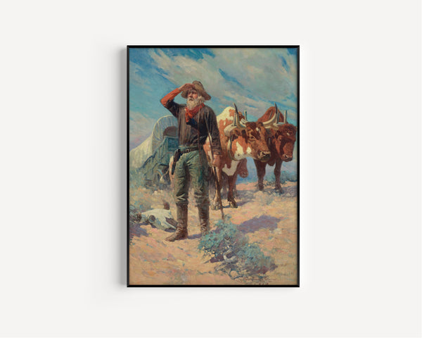 Frank Tenney Johnson — The Prospector | Western Art Print