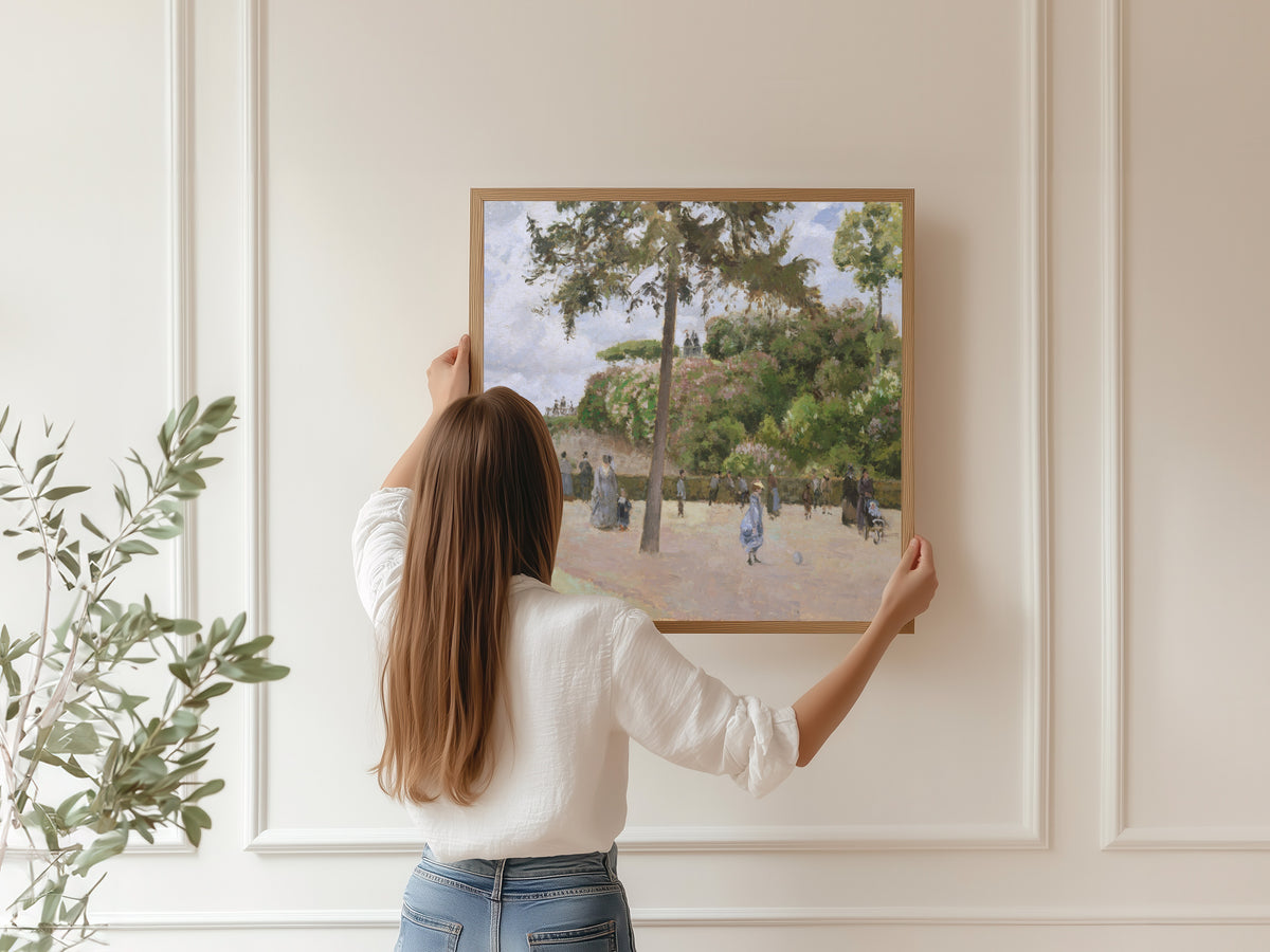 Camille Pissarro — The Public Garden at Pontoise | Fine Art Print