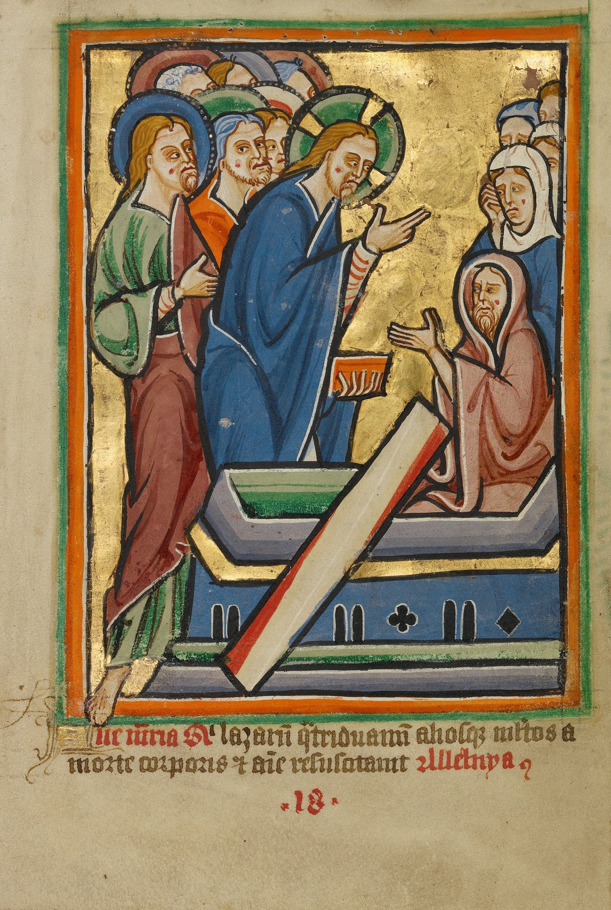 The Raising of Lazarus | Illuminated Manuscript Print