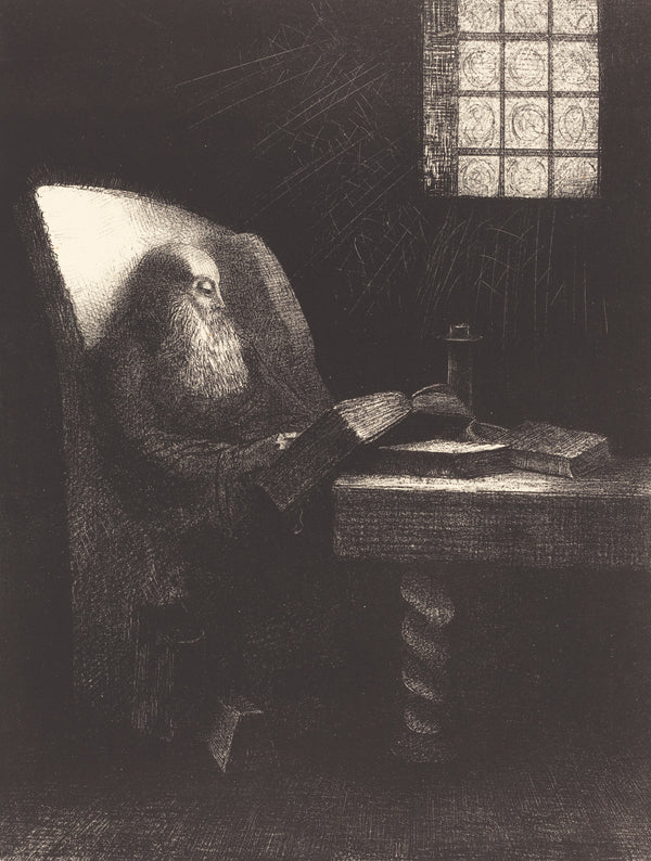 Odilon Redon — The Reader | Symbolist Art Print