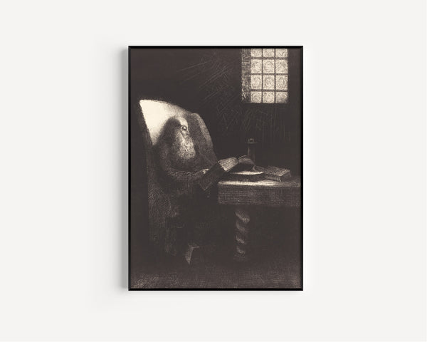 Odilon Redon — The Reader | Symbolist Art Print