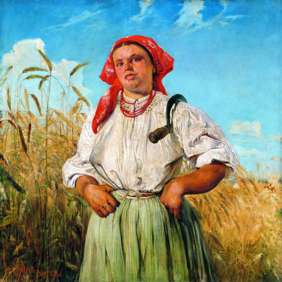 Jacek Malczewski — The Reaper | Art Print shown to scale on a wall above a sofa