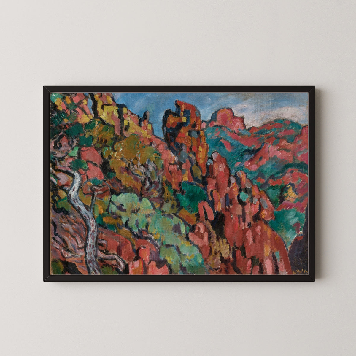 Louis Valtat — The Red Rocks at Anthéor | Fauvist Fine Art Print