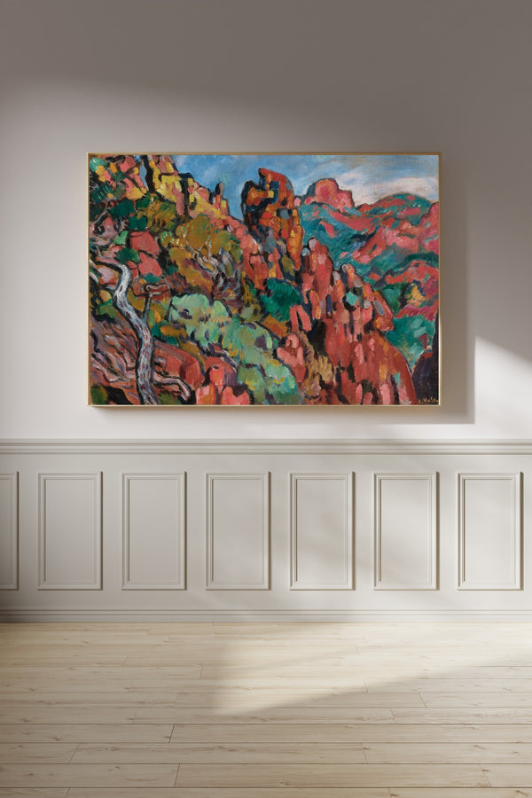 Louis Valtat — The Red Rocks at Anthéor | Fauvist Fine Art Print