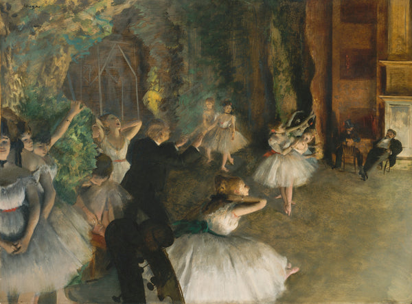 Edgar Degas — The Rehearsal of the Ballet Onstage | Fine Art Print