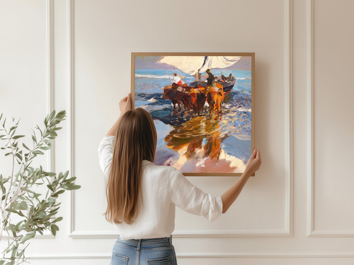 Joaquín Sorolla — The Return from Fishing, Valencia Beach | Fine Art Print