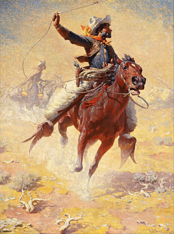 William Robinson Leigh — The Roping | Western Art Print
