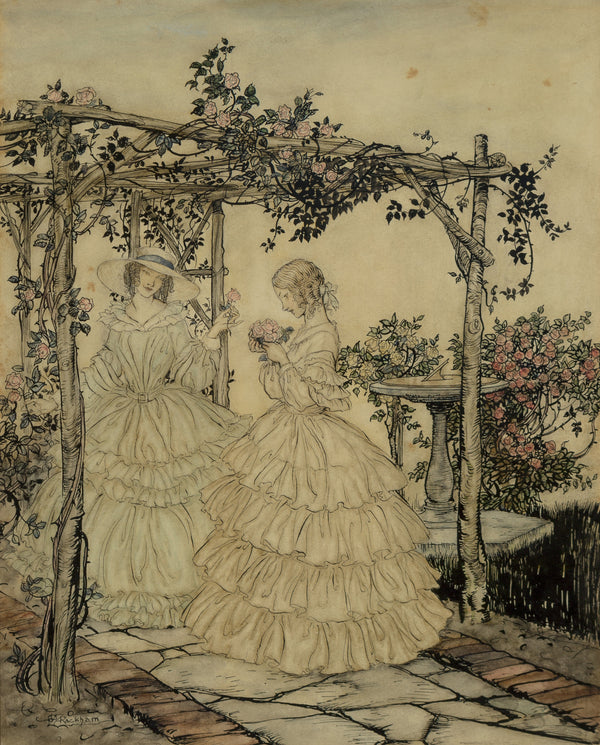 Arthur Rackham — The Rose Garden | Fairy Tale Illustration Print