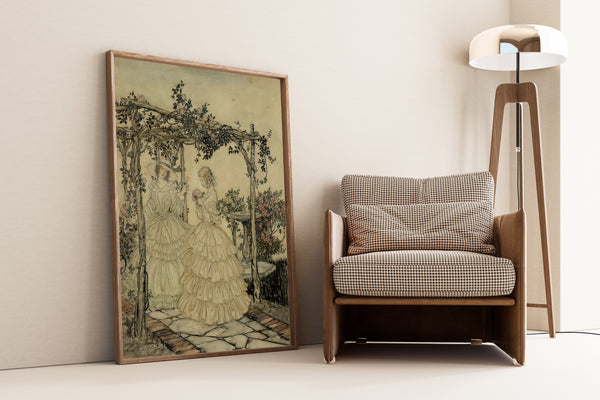 Arthur Rackham — The Rose Garden | Fairy Tale Illustration Print