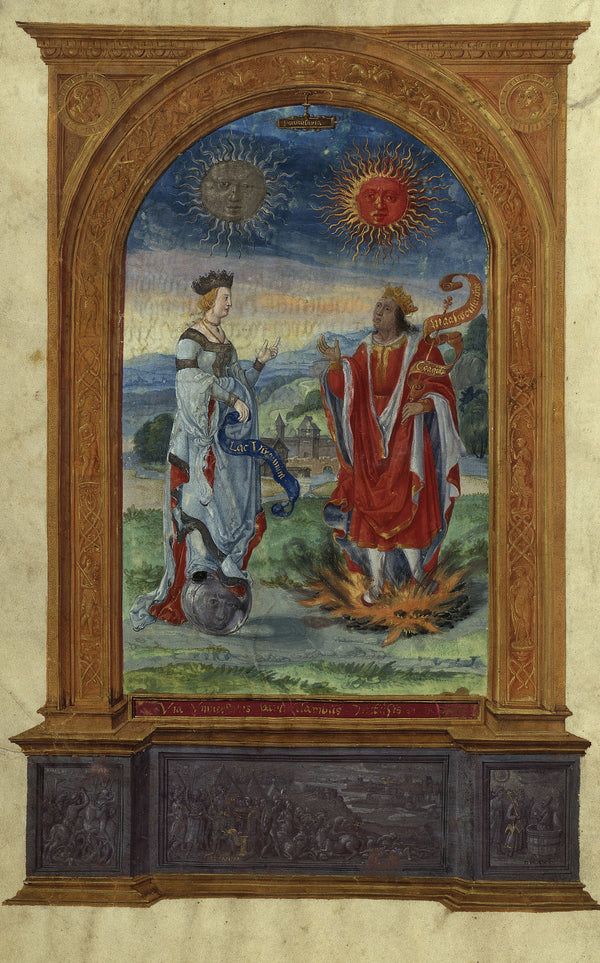 Splendor Solis — The Royal Couple | Illuminated Manuscript Print
