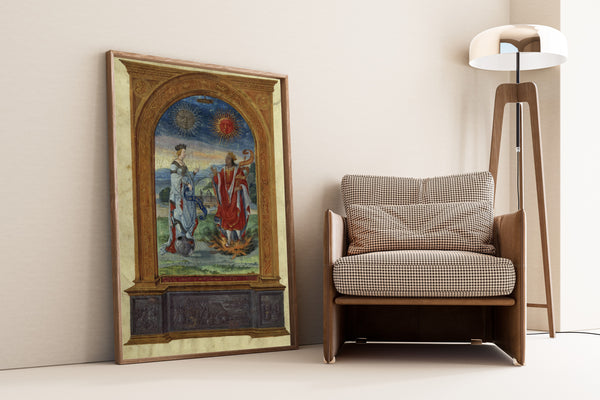 Splendor Solis — The Royal Couple | Illuminated Manuscript Print