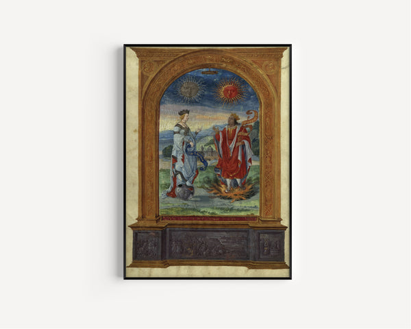 Splendor Solis — The Royal Couple | Illuminated Manuscript Print