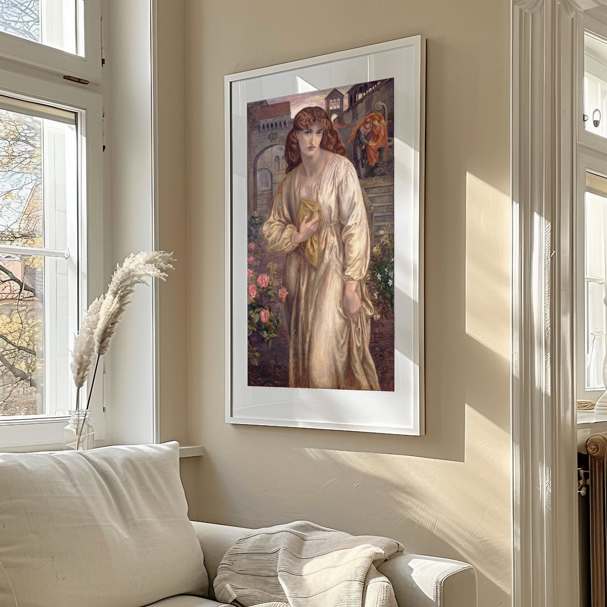 Dante Gabriel Rossetti — The Salutation of Beatrice | Pre-Raphaelite Art Print