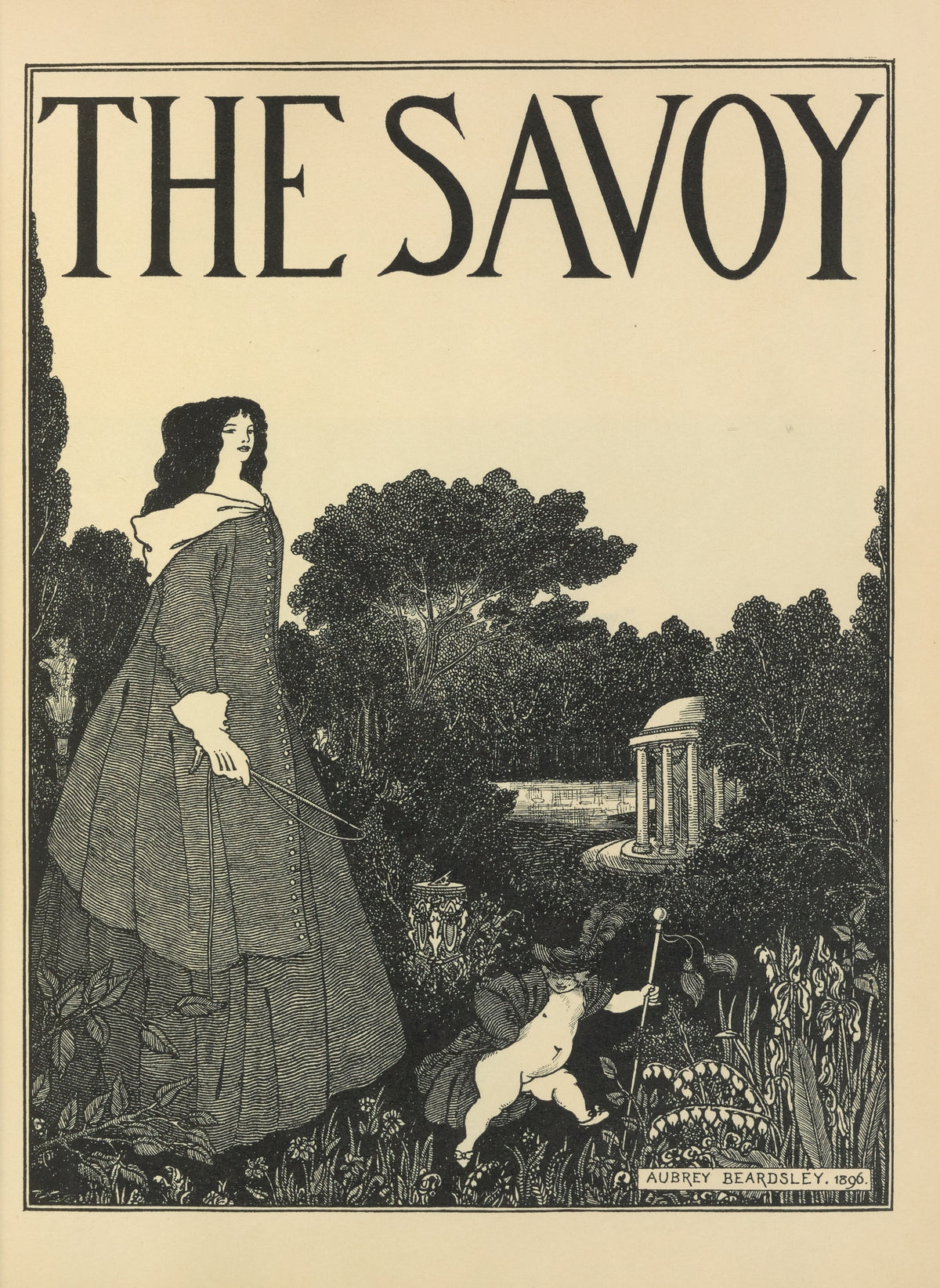 Aubrey Beardsley — The Savoy: Cover Design for No. 1 | Art Nouveau Illustration Print