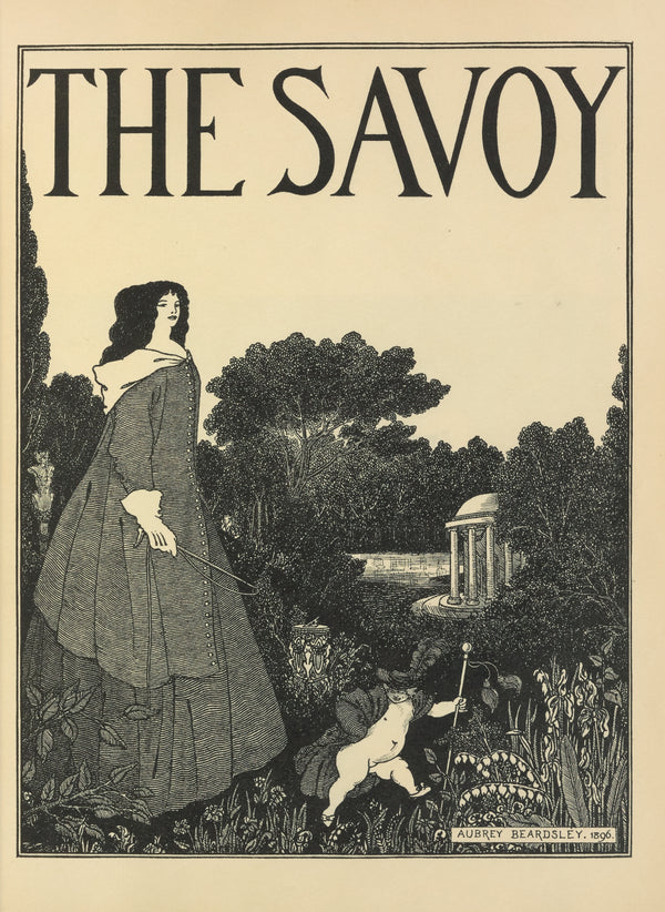Aubrey Beardsley — The Savoy: Cover Design for No. 1 | Art Nouveau Illustration Print