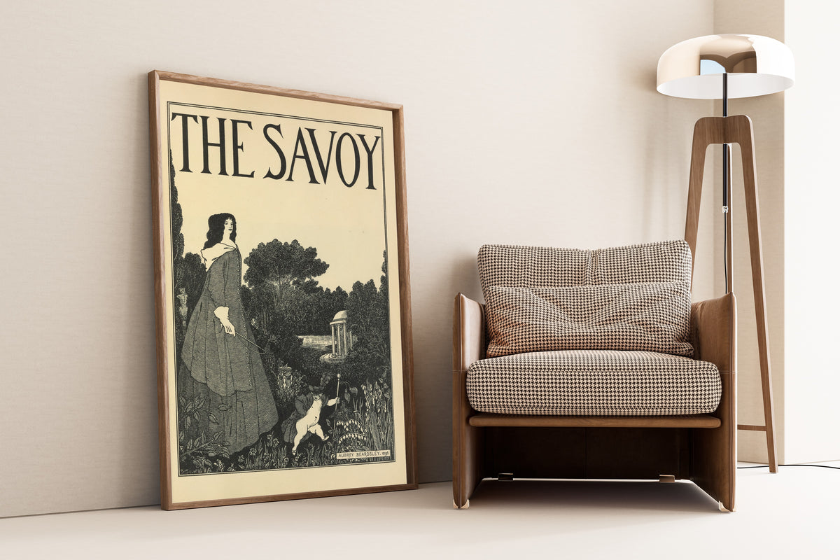Aubrey Beardsley — The Savoy: Cover Design for No. 1 | Art Nouveau Illustration Print