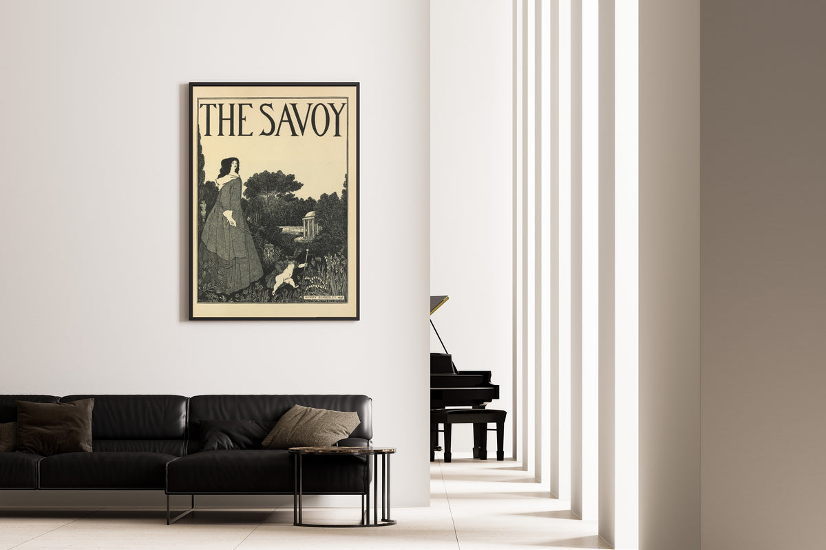 Aubrey Beardsley — The Savoy: Cover Design for No. 1 | Art Nouveau Illustration Print
