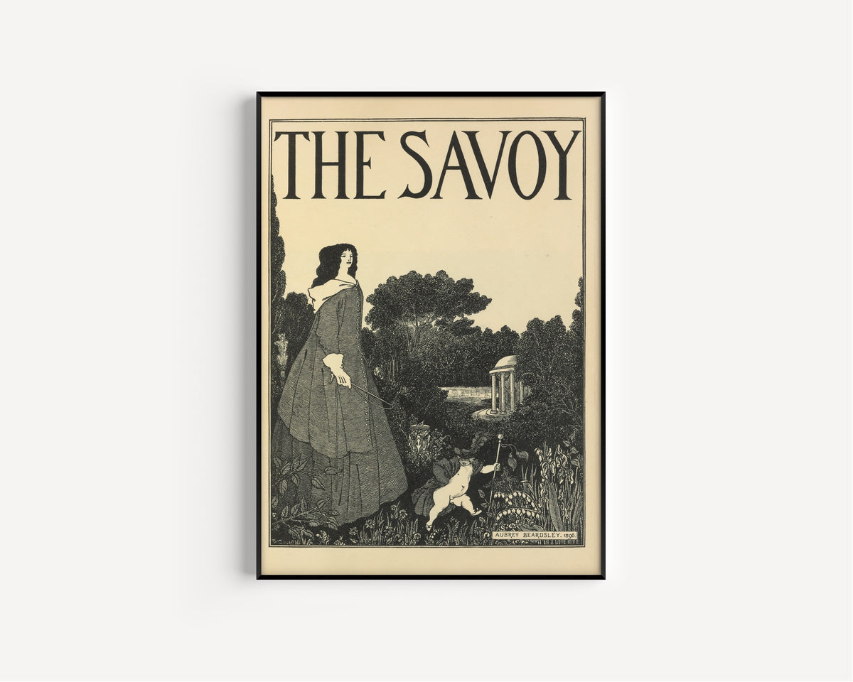 Aubrey Beardsley — The Savoy: Cover Design for No. 1 | Art Nouveau Illustration Print