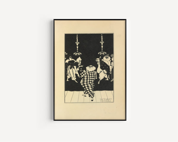 Aubrey Beardsley — The Scarlet Pastorale | Art Nouveau Illustration Print