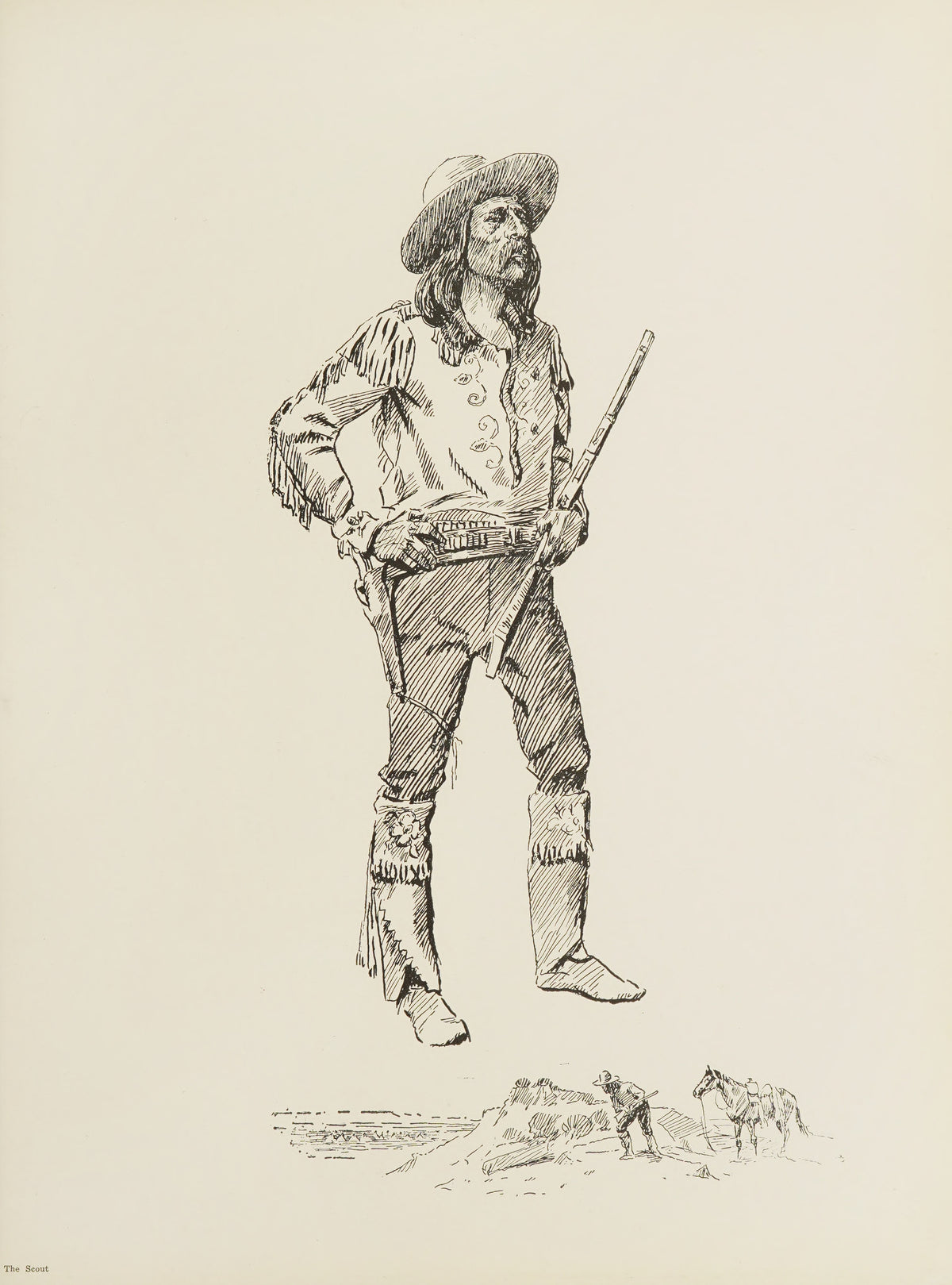 Charles M. Russell — The Scout | Western Illustration Print