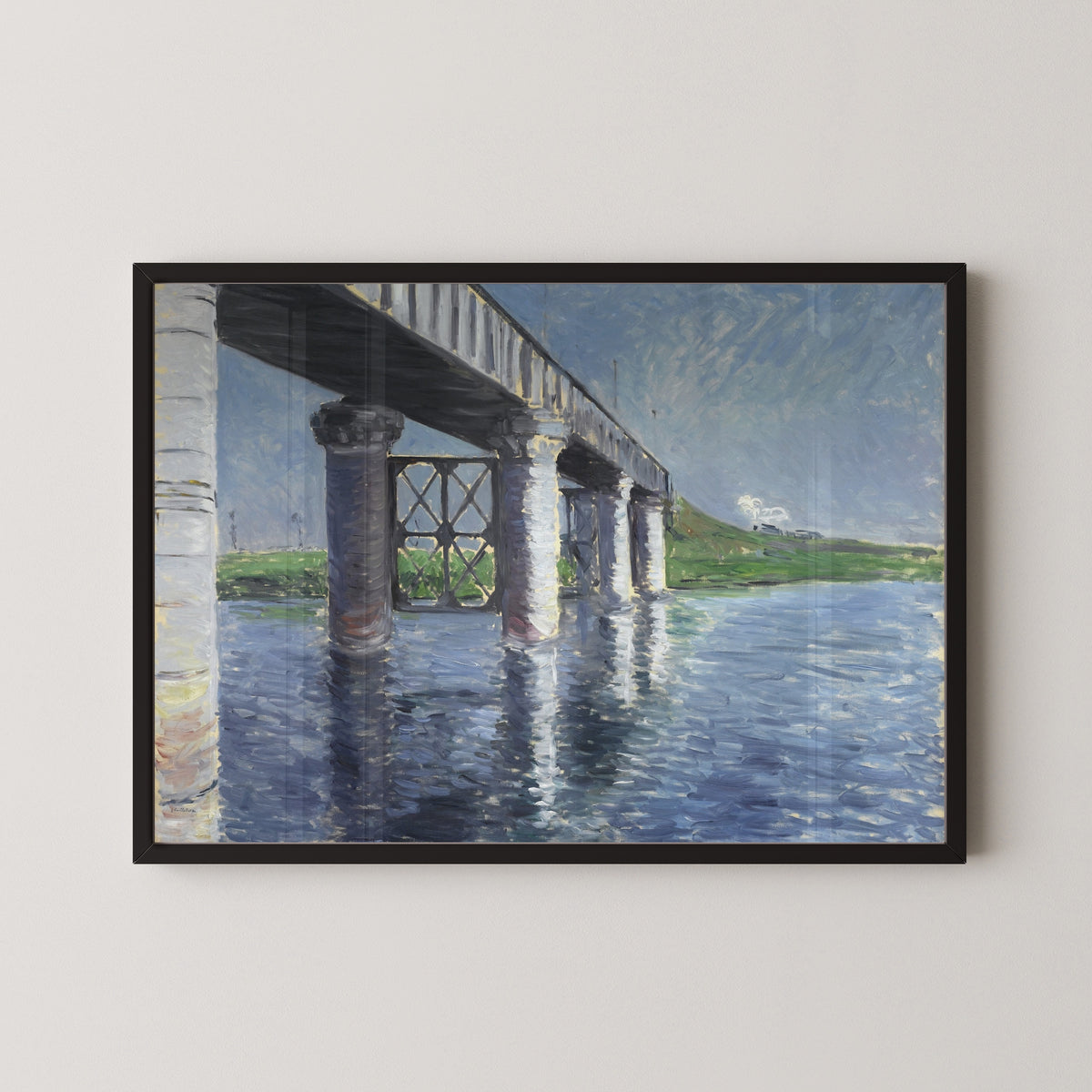 Gustave Caillebotte — The Seine and the Railroad Bridge at Argenteuil | Fine Art Print