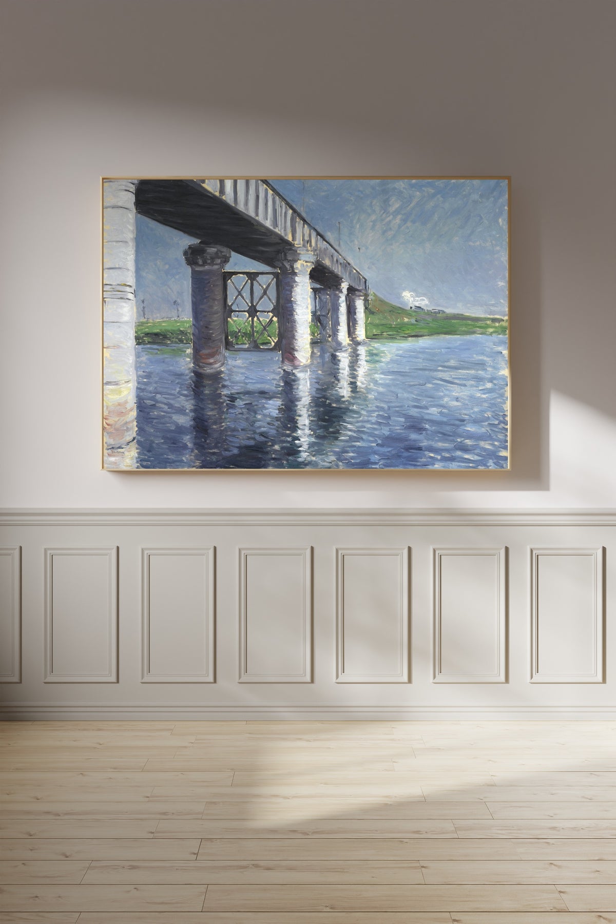 Gustave Caillebotte — The Seine and the Railroad Bridge at Argenteuil | Fine Art Print
