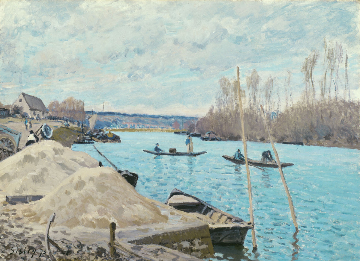 Alfred Sisley — The Seine at Port-Marly, Piles of Sand | Fine Art Print