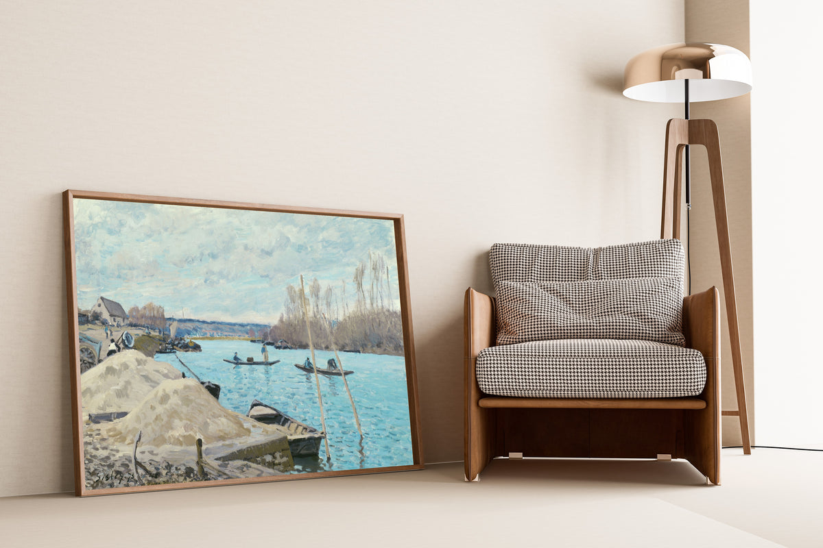 Alfred Sisley — The Seine at Port-Marly, Piles of Sand | Fine Art Print