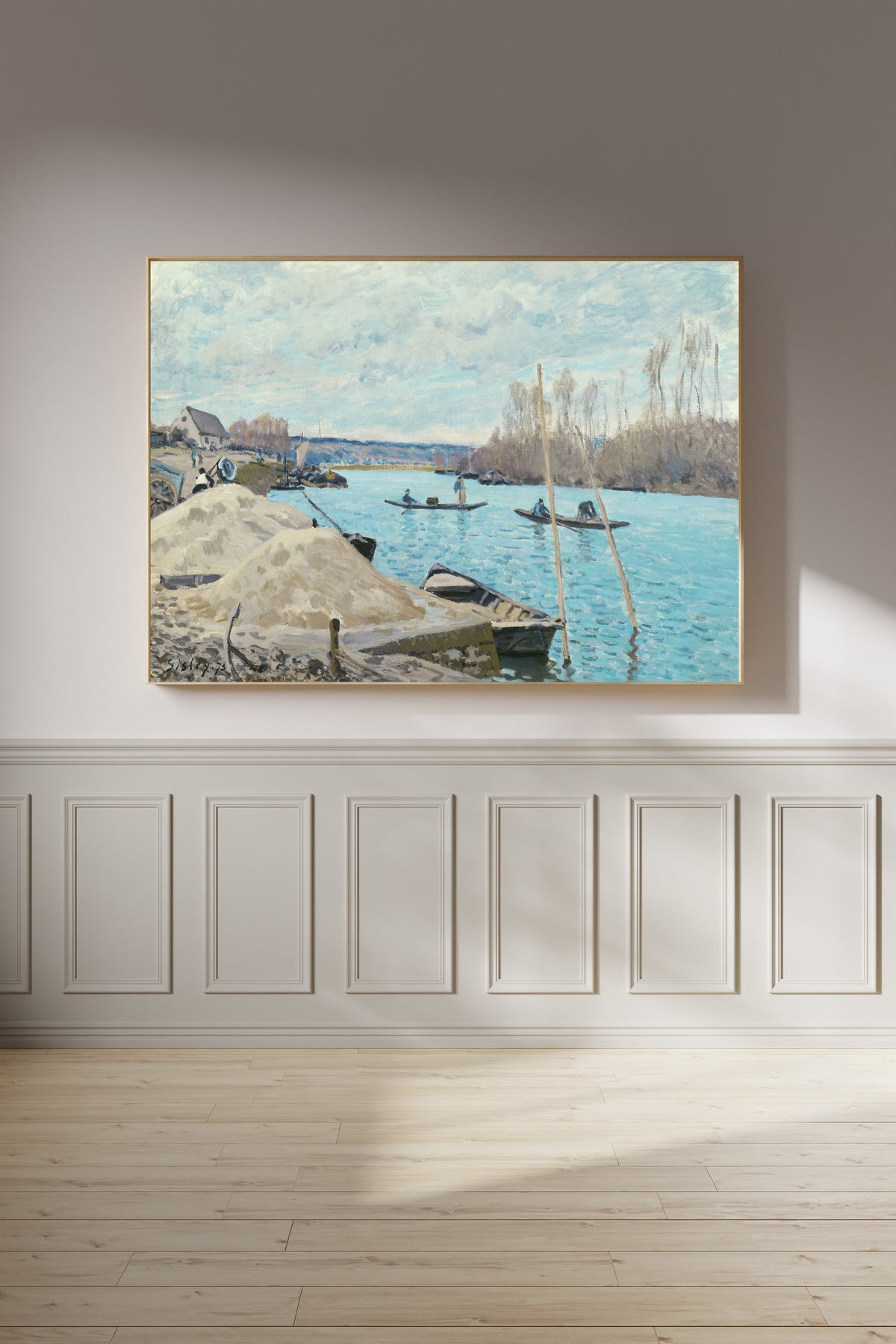 Alfred Sisley — The Seine at Port-Marly, Piles of Sand | Fine Art Print