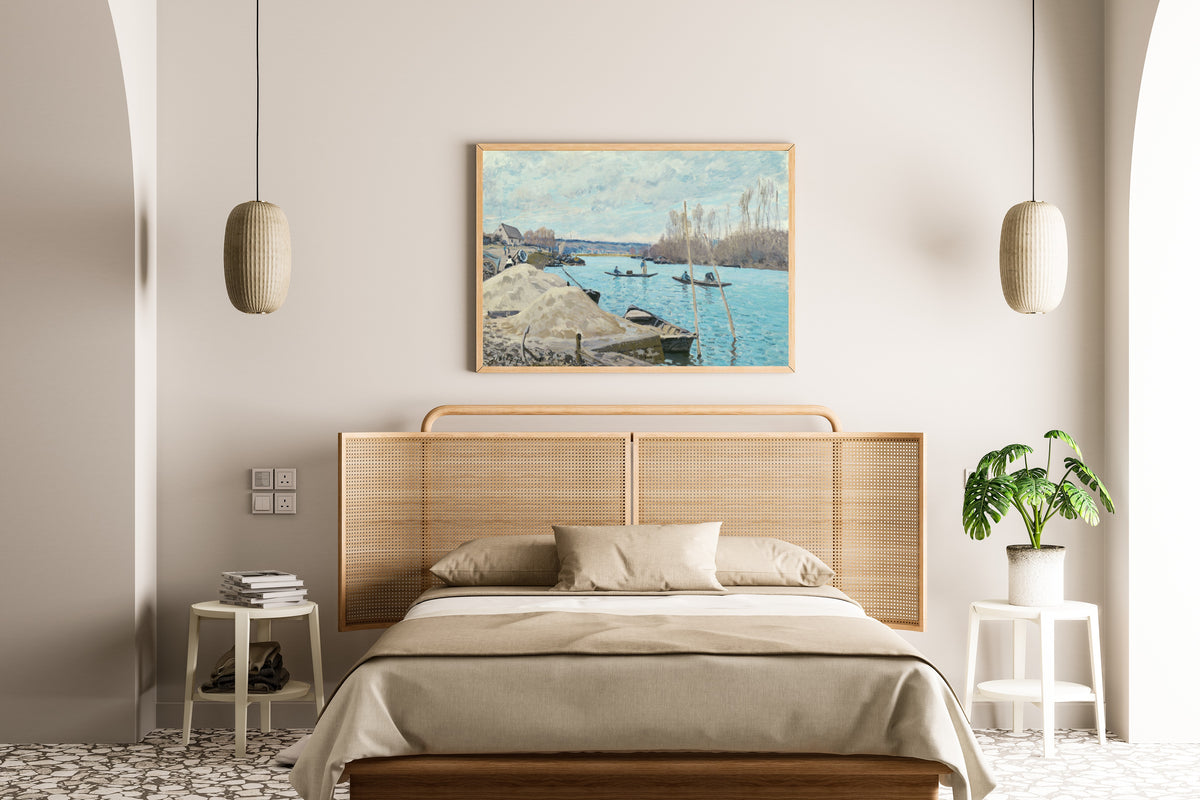 Alfred Sisley — The Seine at Port-Marly, Piles of Sand | Fine Art Print